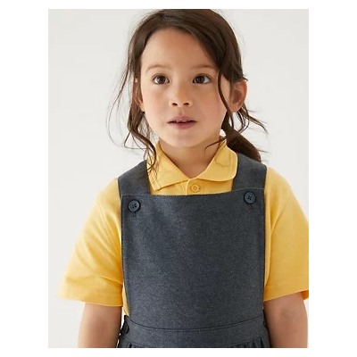 Girls' Cotton Rich School Pinafore (2-12 Yrs)