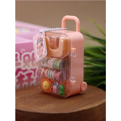 Канцелярский набор DIY в шкатулке "Suitcase", orange, шоу-бокс 16 шт.