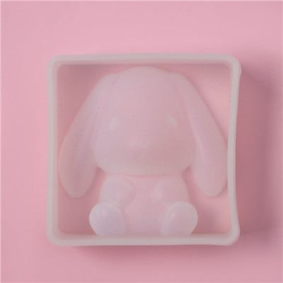Молд Доляна «Зайчонок», силикон, 6.3×6.2 см, прозрачный