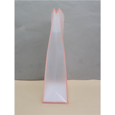 Пакет подарочный (L) "Frame transparent", pink (35*24*10)