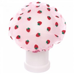Шапочка для душа "Ультрамарин - Strawberry", микс 3 цвета, d-24 см (двухсторонняя, внутренний слой EVA)