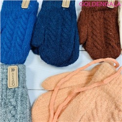 Детские варежки теплые с начесом длина 13,5 см Арт 4