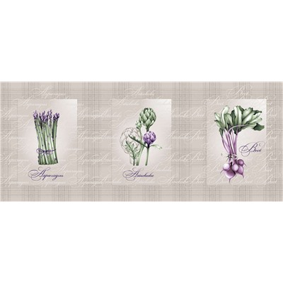 Набор из 3-х кухонных полотенец Овощная корзинка Текс-дизайн