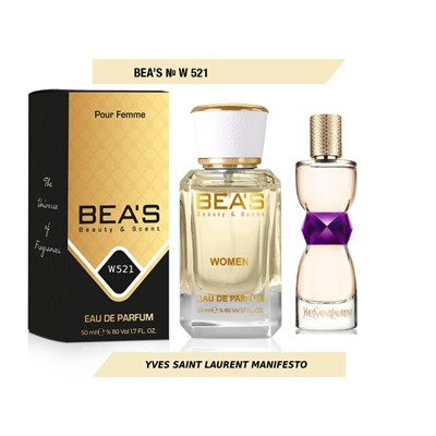 Beas W521 Yves Saint Laurent Manifesto Women edp 50 ml, Парфюм женский Beas W521 создан по мотивам аромата Yves Saint Laurent Manifesto
