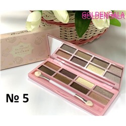 Палетка сатиновых теней для век из 8-ми цветов Вес 6,5 г тон 5