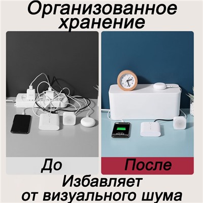 Органайзер для проводов (кабель-бокс) малый 2309-1 черный