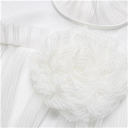 Блуза с рюшами, Мелодия сердца (белая)