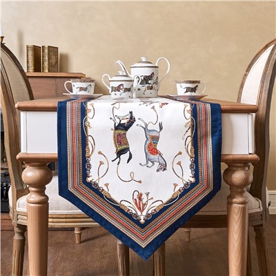 ДОРОЖКА НА СТОЛ "PASSAGE", 45Х300СМ, БЕЛЫЙ, 100% ХЛОПОК,ТВИЛ