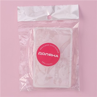 Молд Доляна «Котик», силикон, 7.7×5×0.7 см, 6 ячеек, прозрачный