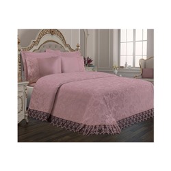 Комплект Постельного Белья с Покрывалом 240x260 см ЕВРО 2 сп.Pike Set Le Jardin D'OR