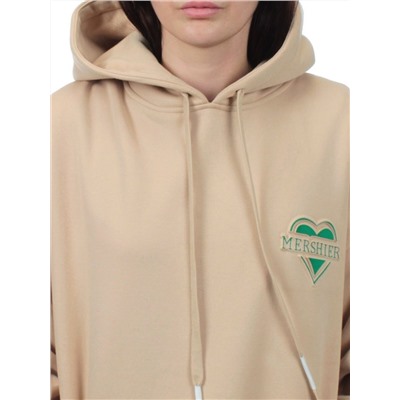 2805 BEIGE Худи женское (95% хлопок, 5% спандекс)