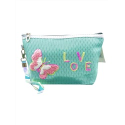 Sunflower Косметичка женская лодочка с пайетками Love 11653-8, мятный