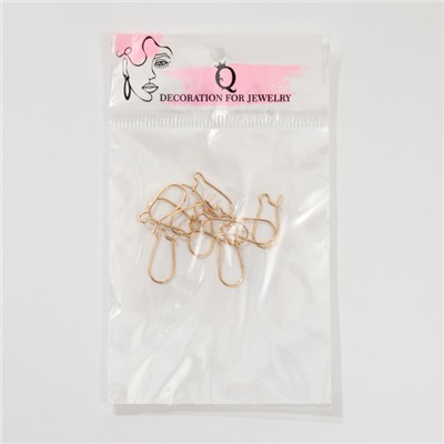 Швензы для сережек-петельки СМ-1069, (набор 5 пар) 15 мм, цвет золото