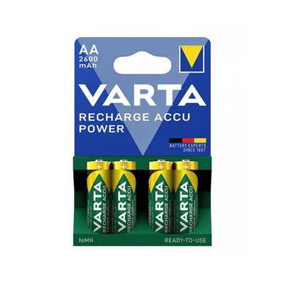 Аккумулятор Varta Power ACCU 5716 (R06) 2600mAh R2U Ni-Mh BL-4 (акк-р 1.2В)