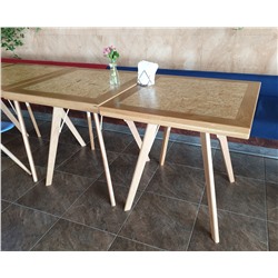 Деревянное основание для стола SHT-TU9
                        прозрачный лак