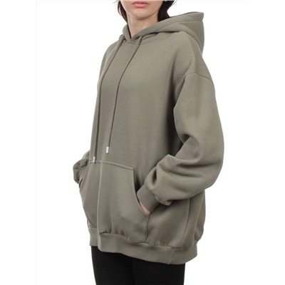 2610 GRAY GREEN Толстовка женская (85% хлопок, 10% полиэстер, 5% спандекс)