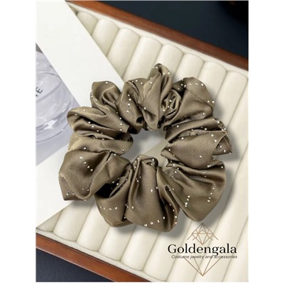 Резинка для волос объемная шелковая со стразами Арт:Р2/001