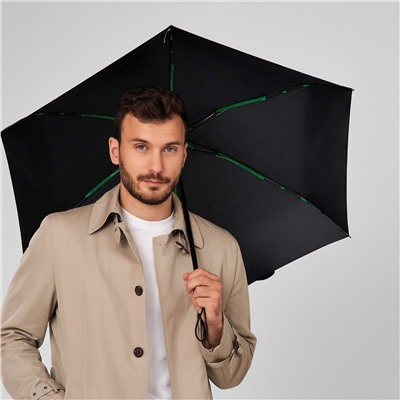 G843-01 Black (Черный) Зонт мужской механика Fulton