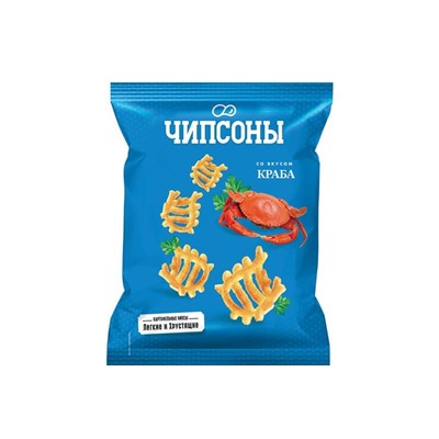 «Чипсоны», чипсы со вкусом краба, 40 г