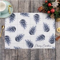 Салфетка сервировочная новогодняя на стол Christmas 40х29 см, 580г/м²