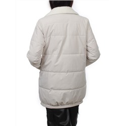 S24-236 LT. BEIGE Куртка демисезонная женская (100 гр. холлофайбер)