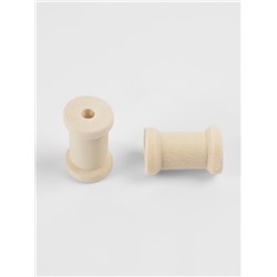 Набор деревянных катушек без покрытия, 15 шт., d=1.5×2.3 см