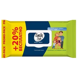 Влажные салфетки с крышкой Emily Style Для всей семьи 120шт