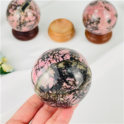 Радуга Самоцветов Шар из Родонита