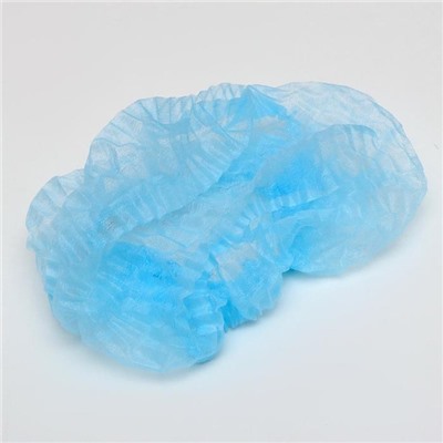 Шапочка медицинская Шарлотта 10 г/м голубая р-р 54-65 см спанбонд 100 шт./уп