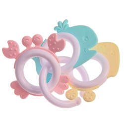 Погремушки-прорезыватели Крошка Я «Нежность», в сумке, набор 5 шт. МИКС