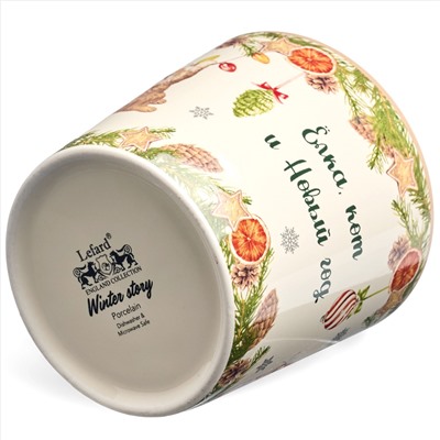 КРУЖКА LEFARD "ЕЛКА, КОТ И НОВЫЙ ГОД" 400МЛ