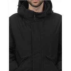2180 BLACK Куртка мужская зимняя облегченная (130 гр. холлофайбер)
