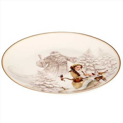 ТАРЕЛКА ЗАКУСОЧНАЯ LEFARD "МОРОЗКО" 20,5 СМ (КОР=18ШТ.)