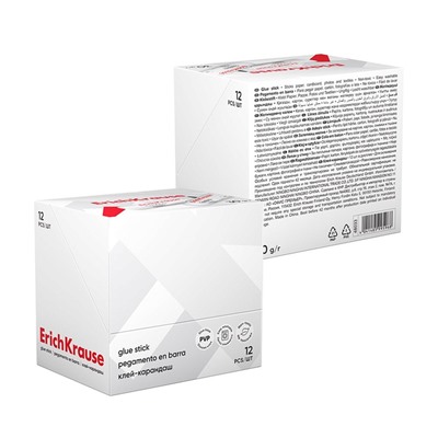 Клей-карандаш ErichKrause Standard, 30 г, быстрое склеивание