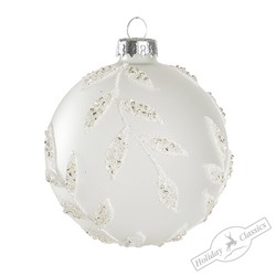 Шар "Снежный лес" (стекло матовое) 8 см
