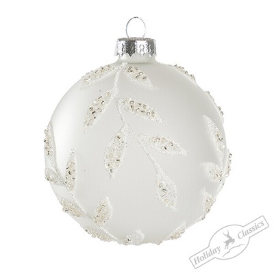 Шар "Снежный лес" (стекло матовое) 8 см