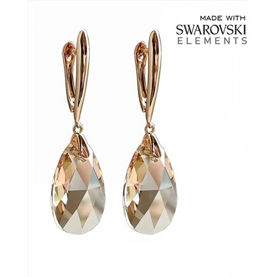 Серьги с кристаллами Swarovski