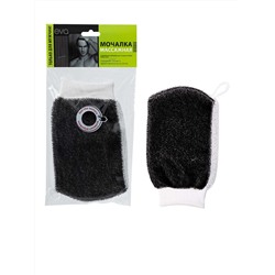 Мочалка для тела "German Quality"Рукавица двусторонняя"Mens", полиэстер, 23х12см