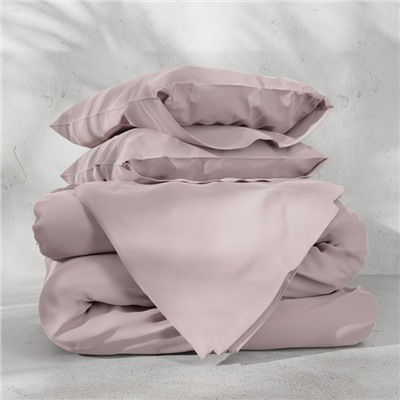 Постельное бельё Этель Евро Tencel 200*220см, 230*245см, 50*70см-2шт, цвет пудра
