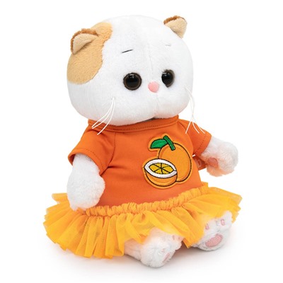 Мягкая игрушка "Кошечка Ли-Ли BABY в платье с апельсином" (20 см)