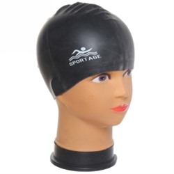285-312 Шапочка для плавания силиконовая Sportage Black