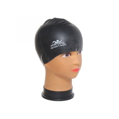 285-312 Шапочка для плавания силиконовая Sportage Black