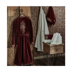 Семейный Махровый Набор Халатов 8 Предметов Tuğra Aile Bornoz Seti - EcoCotton