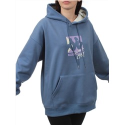 2310PG-19901 BLUE Толстовка женская (100% хлопок)