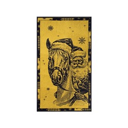 Полотенце махровое 6с103.412ж1 Мороз-наездник(т.желтый) 50х90см