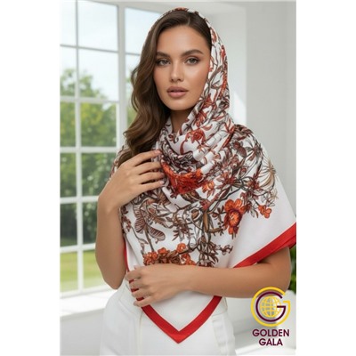 Платок шелковый большой "Парижанка" Арт 2428/38