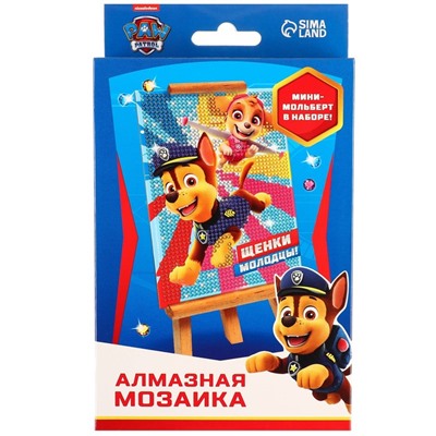 Алмазная мозаика для детей Paw Patrol "Щенки-молодцы!"