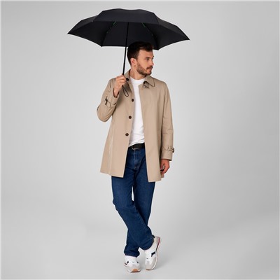 G843-01 Black (Черный) Зонт мужской механика Fulton