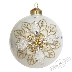 Шар "Сады Семирамиды" перламутр (стекло) 10 см