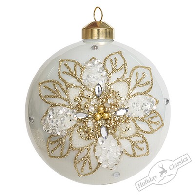 Шар "Сады Семирамиды" перламутр (стекло) 10 см